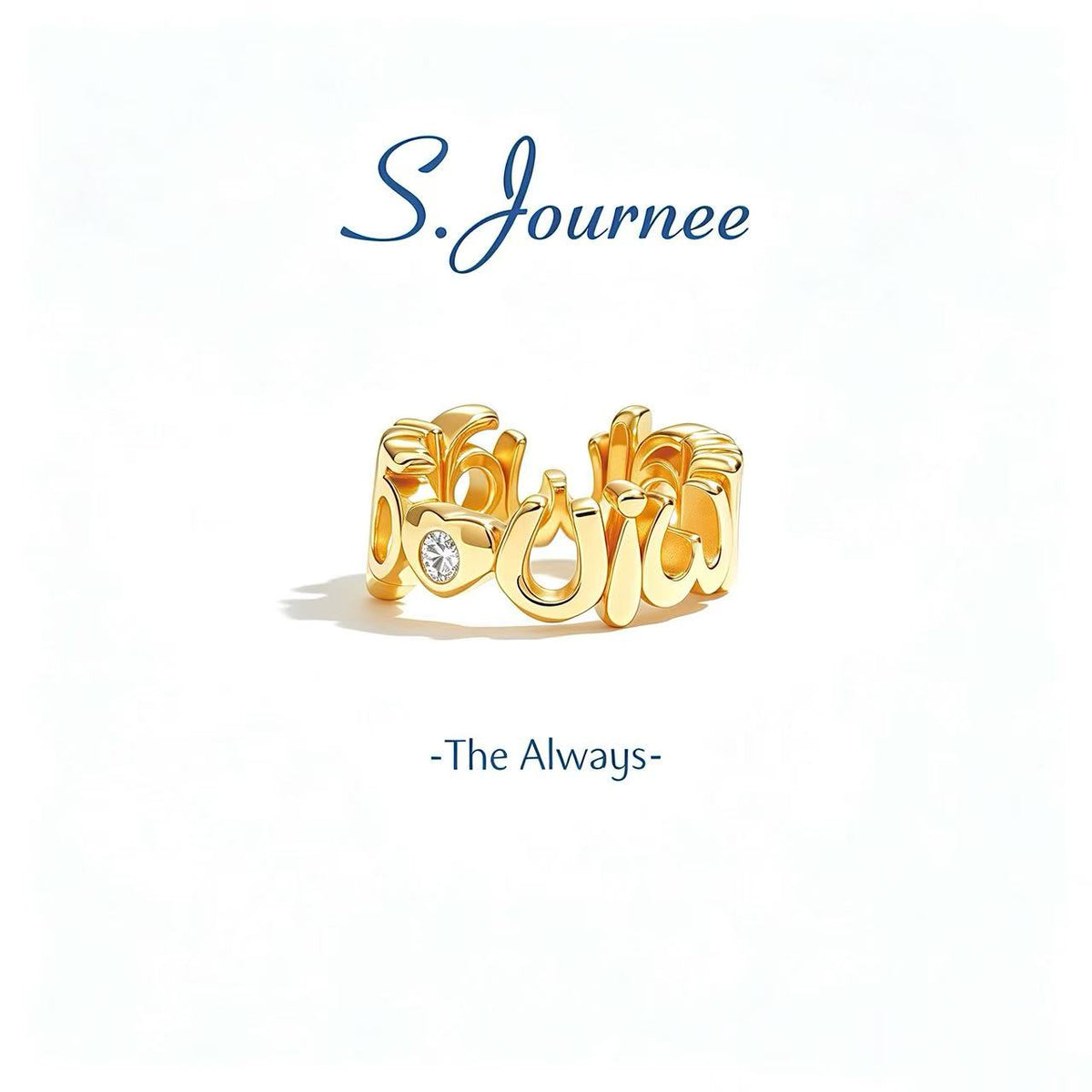 The Always Pendant Necklace in gold front view