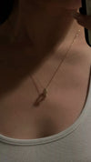 The Always Pendant Necklace styled detail view