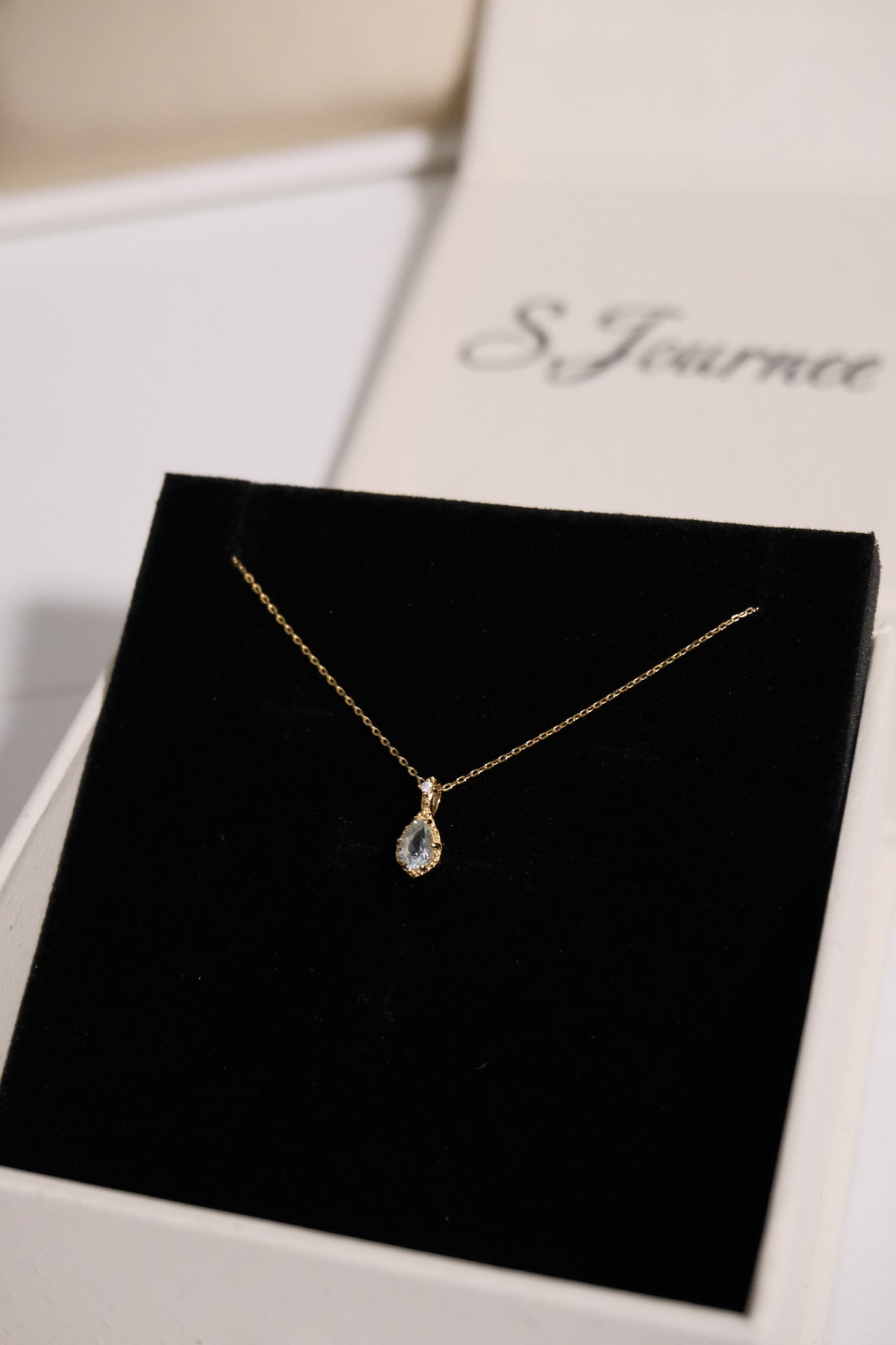 Always Natural Gemstone Pendant Necklace front view featuring natural gemstone and fine jewelry setting