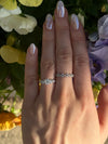 Lace Lab Diamond Ring detail view featuring lab-grown diamond and silver