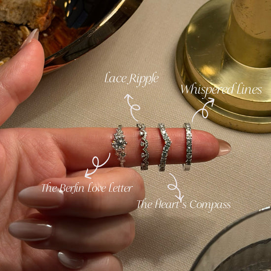 Lace Lab Diamond Ring styled view featuring lab-grown diamond and silver