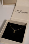 Always Natural Gemstone Pendant Necklace detail view featuring natural gemstone and fine jewelry setting